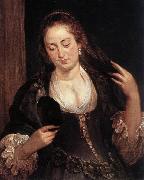 RUBENS, Pieter Pauwel Woman with a Mirror oil on canvas